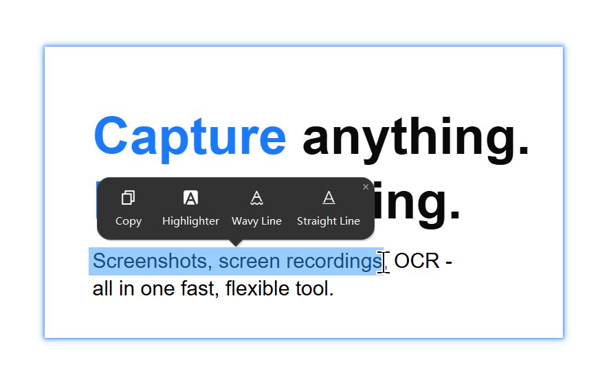 Selecting image text directly from a pinned image