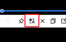 PixPin 캡처 도구 모음의 번역 버튼